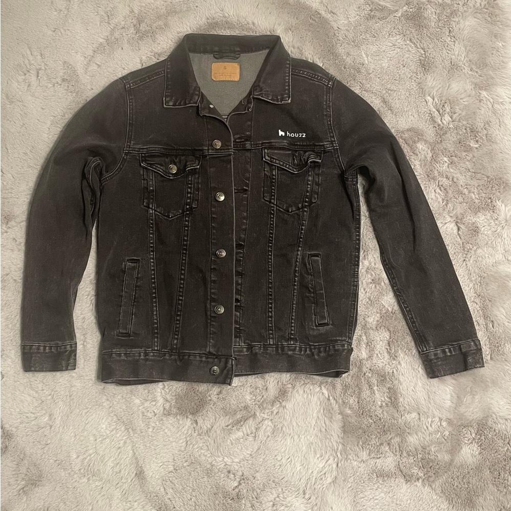 Men Black Denim Jacket
